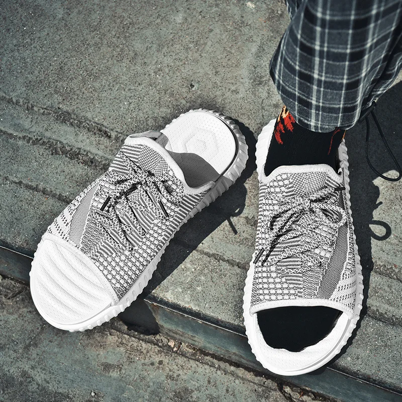 

2019 New Style Summer New Style Slipper Women's Fashion Casual Fashion Outer Wear Sandals Men And Women