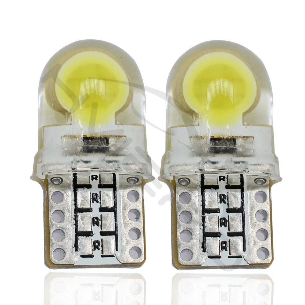 Hviero Auto T10 Led Cold White 194 W5W LED 168 COB Silica Car Super Bright Turn Side License Plate Light Lamp Bulb DC 12V