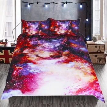 

Star Wolf Pattern Duvet Cover High Quality Home Textile Quilt Cover with 2 Pillowcase Fashion Bedding 3 Pcs Set and Sheet