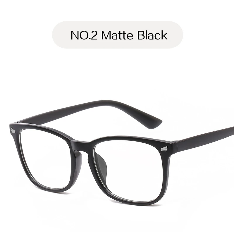 Oulylan, негабаритный синий светильник, очки для женщин, компьютерные очки, очки для мужчин, прозрачные линзы, оправа для очков, мужские очки против голубого излучения - Цвет оправы: Matte Black