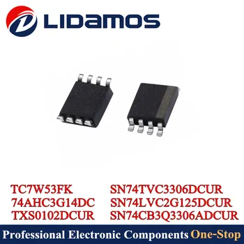 

10PCS TXS0102DCUR FENZ SN74CB3Q3306ADCUR GA6R 74AHC3G14DC A14 SN74LVC2G125DCUR C25R TC7W53FK W53 SN74TVC3306DCUR FA6S VSSOP8 NEW