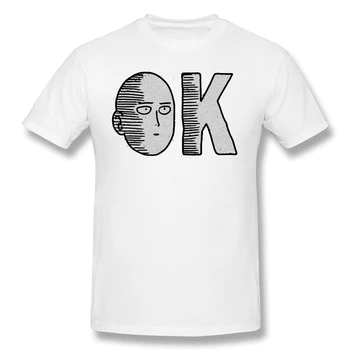 

ONE PUNCH MAN Adventure cartoons T-Shirts for Men OnePunchMan OK Tank Funny Crewneck Cotton Graphic T Shirt Tees Printed