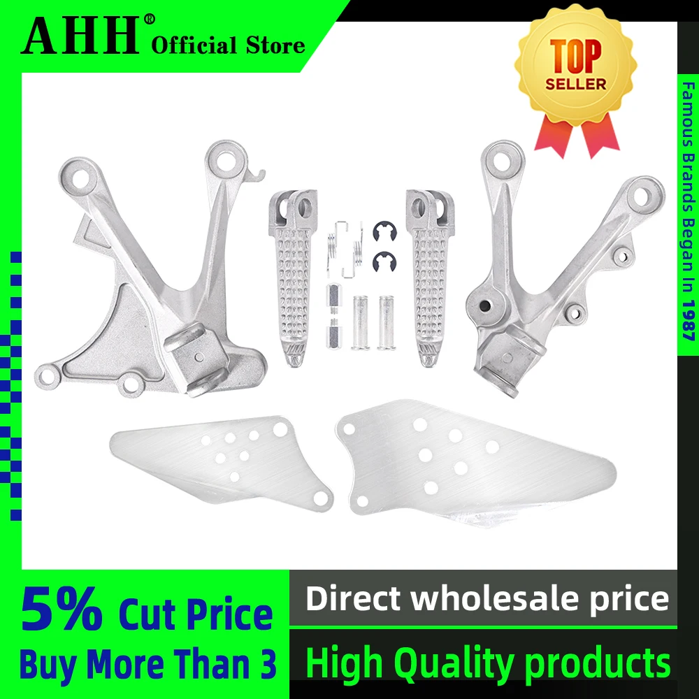 

ААА спереди подставки для ног педали Кронштейн монтажный комплект для Kawasaki ZX-6R 636 2005 2006 2007 2008 ZX6R 05-08, запчасти для мотоциклов