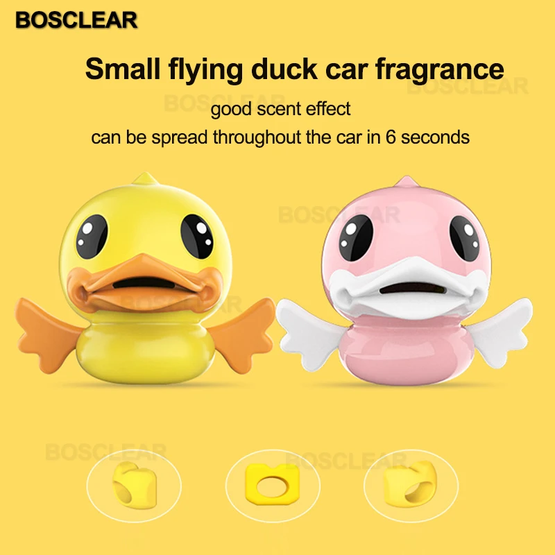 

Cartoon Duck Car Air Freshener Car Outlet Clip Aromatherapy Interior Scent Diffuser Auto Fragrance Perfume Auto Fragrance
