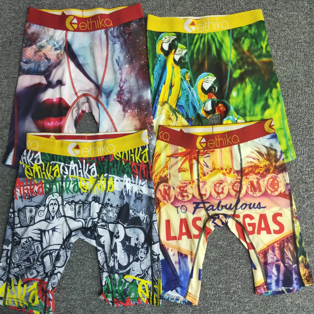 Boxers ethika, promoción de estilos aleatorios, ropa interior caliente ropa interior deportiva de hip hop, ropa de calle de secado rápido, venta al mayor, oferta| | - AliExpress