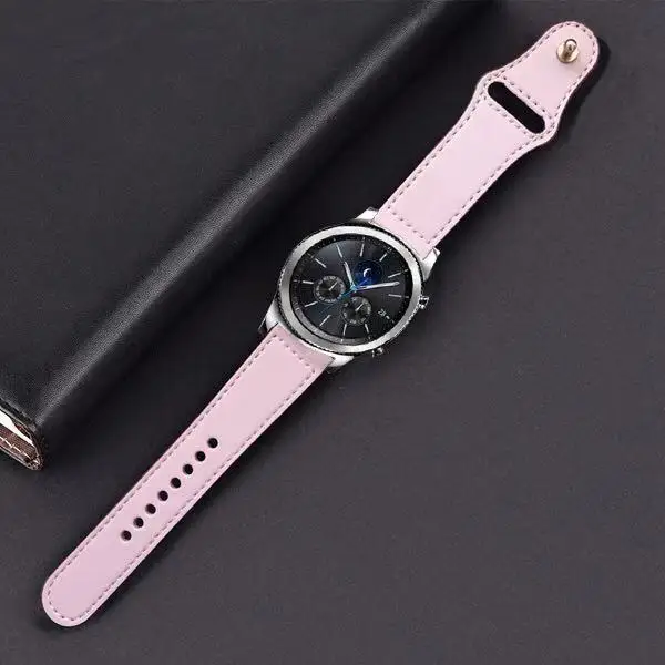 22 huami Amazfit ремешок pebble time Для samsung gear S3 Classic Frontier huawei GT honor magic galaxy watch 46 мм ремешок ticwatch 1 - Цвет ремешка: pink