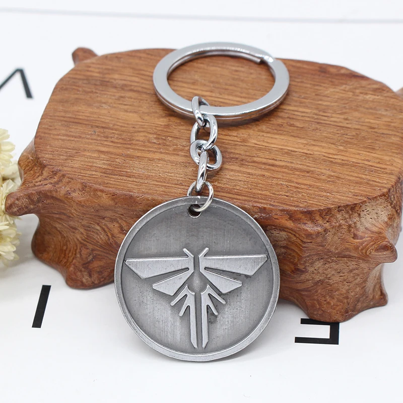 The Last Of Us 2 Keychain Firefly Letter Dogtag Joel Ellie Vintage Retro Antique Pewter Keyring Key Chain Ring key rings game keychain key chains