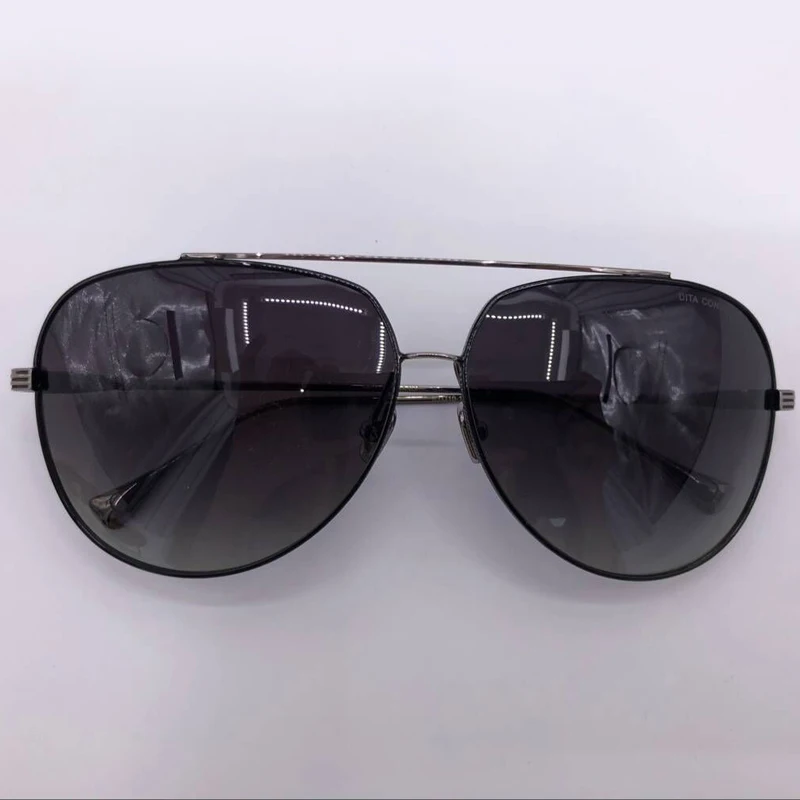 No1 Sunglasses Пилот Стиль Солнцезащитные очки для мужчин брендовая дизайнерская оправа из металлического сплава стимпанк Оттенки UV400 Защита объектива - Цвет линз: No1 Sunglasses