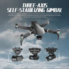 Drone S189 Pro UAV GPS de positionnement sans balais, avec télécommande 6K HD, photographie aérienne, trois axes, PTZ 