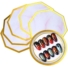 5 шт., акриловая палитра цветов для дизайна ногтей, УФ-Гель-лак для практики, держатель для дисплея, советы для рисования, тарелка для маникюра, демонстрационные инструменты TR1041