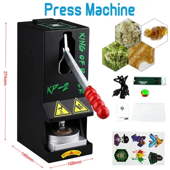 

1 ton Rosin Press Machine Temp Control Heat Plate Adjustable Presssure Machine Wax Concentrate Oil Extracting Extractor Tool