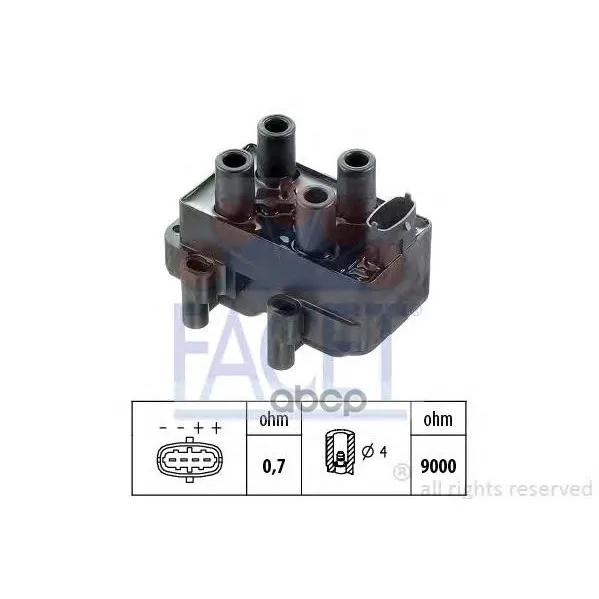 Катушка Зажигания Opel: Sintra 2.2 I 16v 96-99 Facet арт. 9.6289