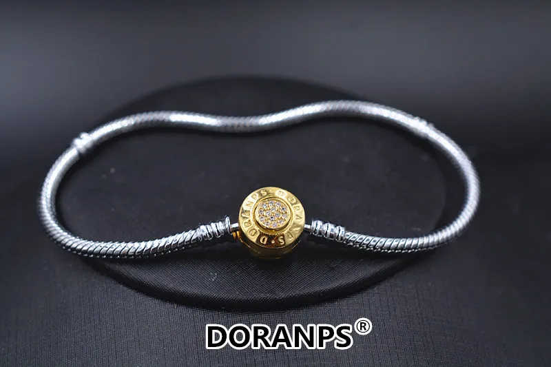 DORANPS Модный Ювелирный браслет с подвеской из серебра 925 пробы женский ювелирные