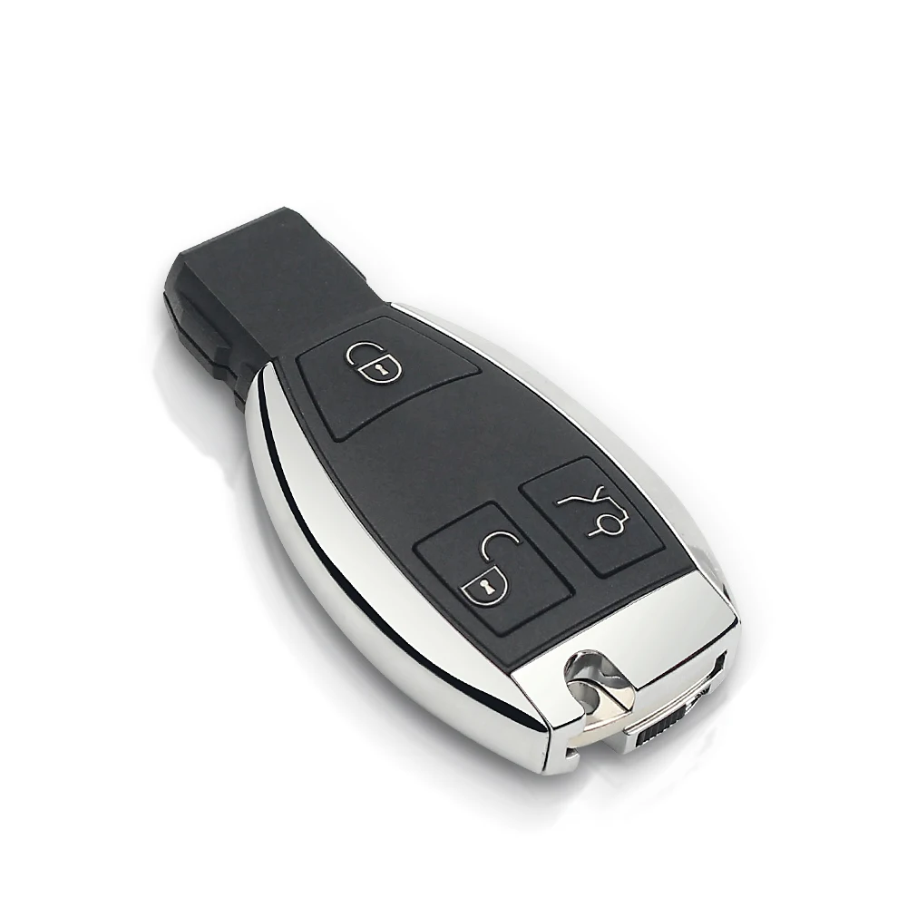 Dandkey 3 кнопки для ключа Mercedes BENZ SMART Key FOB удаленный корпус хромированный чехол S SL ML