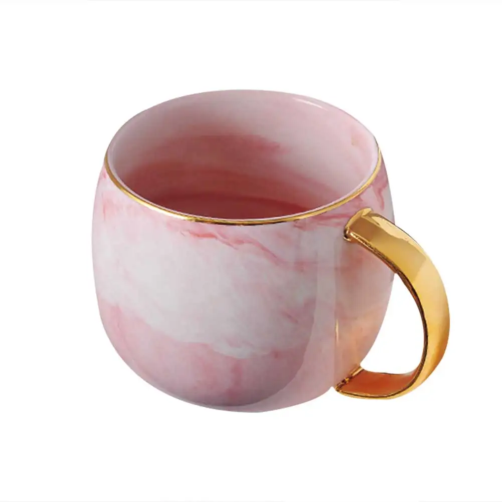 Горячая Скандинавская кружка, Мраморная керамическая чашка для молока, чая, питьевой чашки, керамическая кружка для завтрака для дома и офиса TI99 - Цвет: 02
