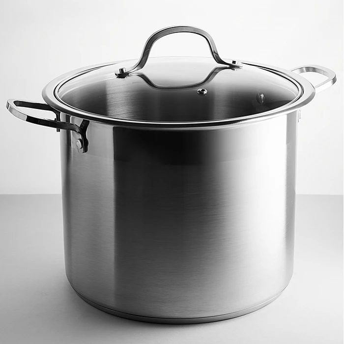 Кастрюля из нержавеющей стали Webber BE 128 10L со стеклянной крышкой, 24х21см, 10 л|Кастрюли| | АлиЭкспресс