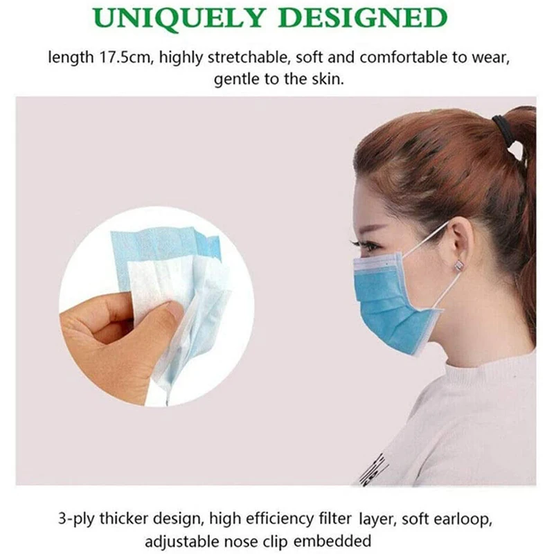 Civil Melt Blown Cloth 3-Layer Mask Waterproof and Dustproof Protective Mask Air Pollution Protective Mask Anti Pollution Mask,7 Civil Melt Blown Cloth 3-Layer Mask Waterproof and Dustproof Protective Mask Air Pollution Protective Mask Anti Pollution Mask,7