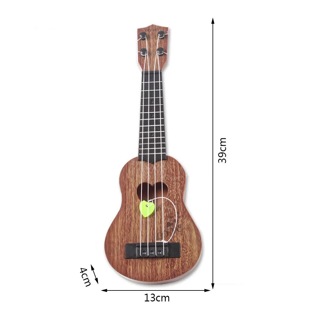 39cm coffee Моделирование укулеле Гитарные игрушки Детские Музыкальные инструменты обучающая игрушка музыкальное образование развитие Дети День рождения Рождественский подарок - Цвет: 39cm coffee