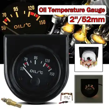 

1PCS 2'' 52mm Car Oil Temperature Temp Sensor Gauge 50-150 Celsius LED Light Universal