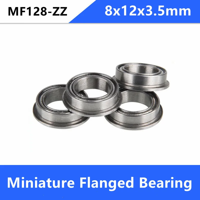 Flangeou Rolamento Mf128zz Lf1280zz em Miniatura Flange Rolamentos de Esferas Profundos do Sulco Mf1282z 8*12*3.5 mm 100 Peças 500 Peças