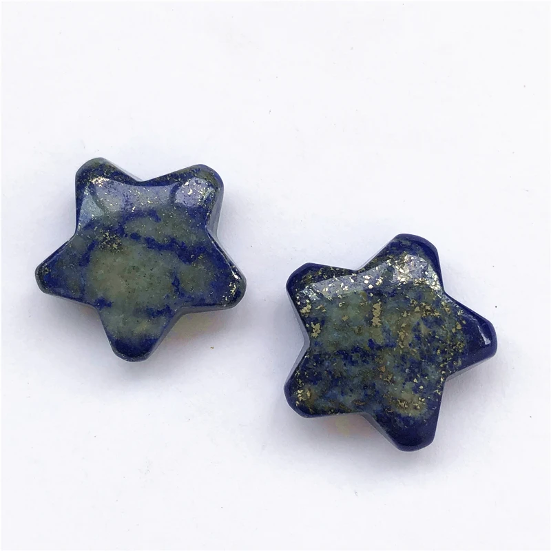Прямая поставка натуральный красный яшма кварц кристаллы Сердце Луна в форме камня Любовь Исцеление драгоценный камень счастливое украшение камнями - Цвет: Lapis Lazuli Star