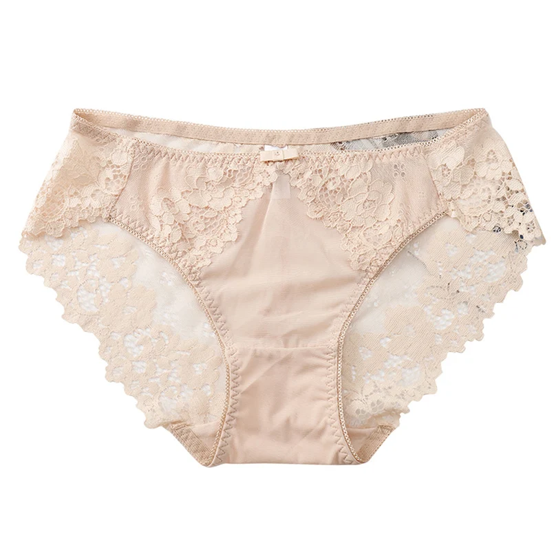 Women's underwear sexy lace high elastic ice silk underwear underwear women's breathable ladies waist underwear underwear 20N5 (15)