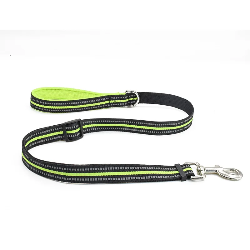 Nylon Pet Dog Collar Reflective Breathable Mesh Dog Collars and Leash Set Small Medium Large Dog Training Rope Puppy Collar 