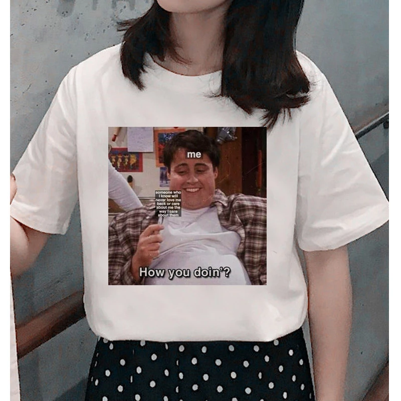 Футболка с надписью friends tv show футболка топ для женщин женская ulzzang Harajuku