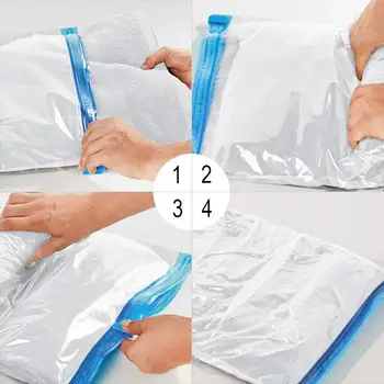 

Vacuum Bag Storage Organizer Transparent Border Foldable Extra Large Seal Compressed Travel Saving Space Travel Bags Organizador