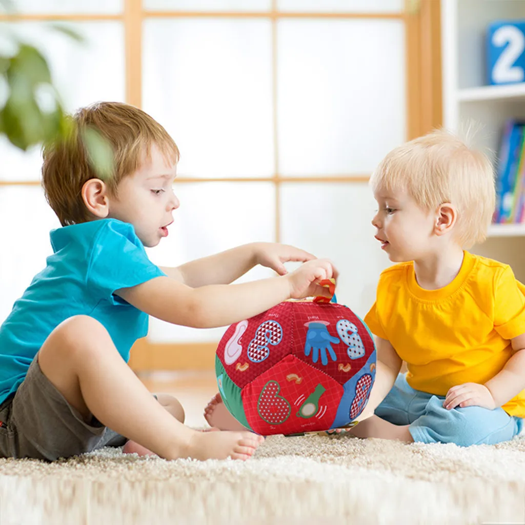 Toy for Children Baby Spiral Bed Stroller Toy Educational Plush Toy Developmental Colorful Bumpy Ball Education Toys