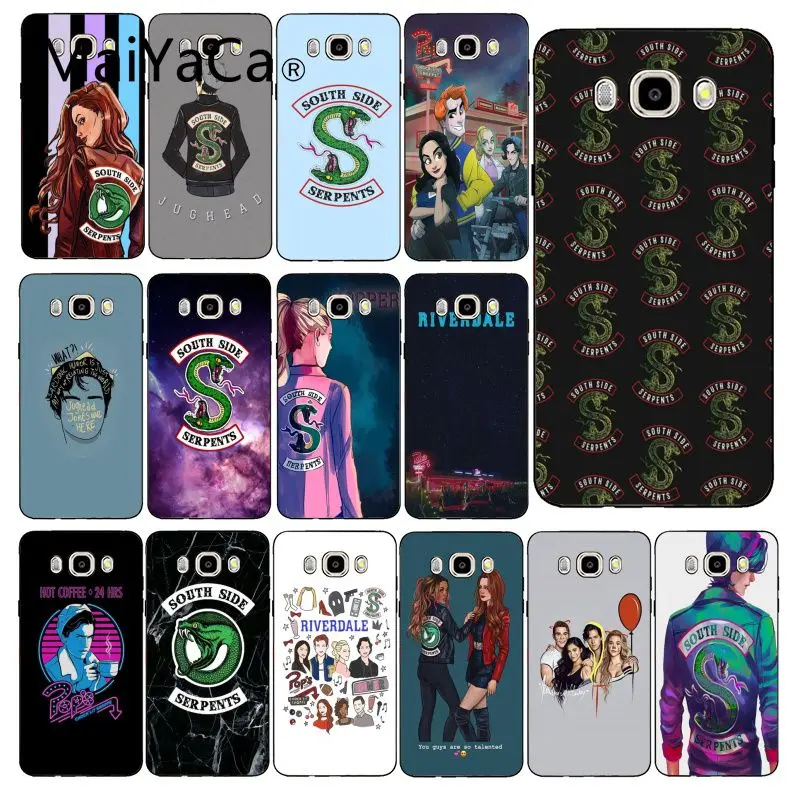 Силиконовый чехол Maiyaca Riverdale South Side Serpents для телефона Samsung Galaxy J7 J6 J8 J4 J4Plus DUO J7NEO J2