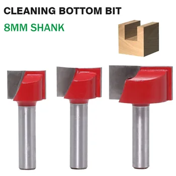 

Top Quality 1pc 8mm Shank Cleaning Bottom Wood Router Bit Tungsten Carbide Engraving Knife Woodworking Tools End Milling Cutter