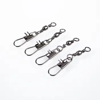 

Fishing Fishingaccessorie 10# Interlock Connector Swivel Pins Snap Snap 100Pcs