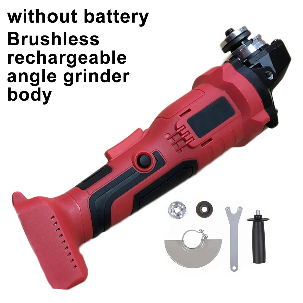 

100mm 100-240V AC 50 / 60Hz 18V Brushless Wireless Impact Angle Grinder Head Tools Kit Without Battery