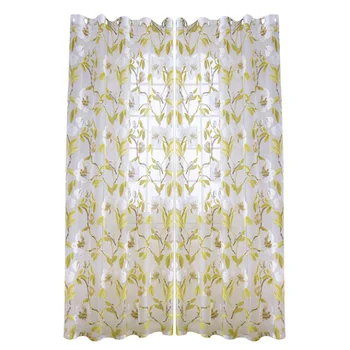 

Window Curtain Small Birds Branches Sheer Window Voile Curtains Soft Sheer Curtain Bar Wearing Hole Drop for Home Bedroom Balcon