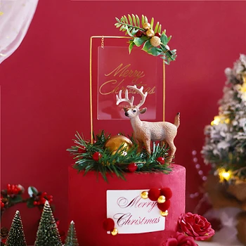 Лесной стиль, цветы, листья, олень, дерево, веселая фотография, украшение для выпечки вечерние десерты, товары для любви, подарки