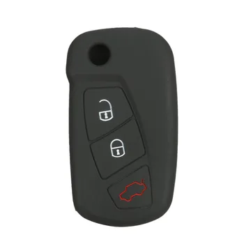 

3 Button Folding Car Remote Control Silicone Protective Sleeve Case For Ford Remote Control Cover Wear Resistant Drop Shipping