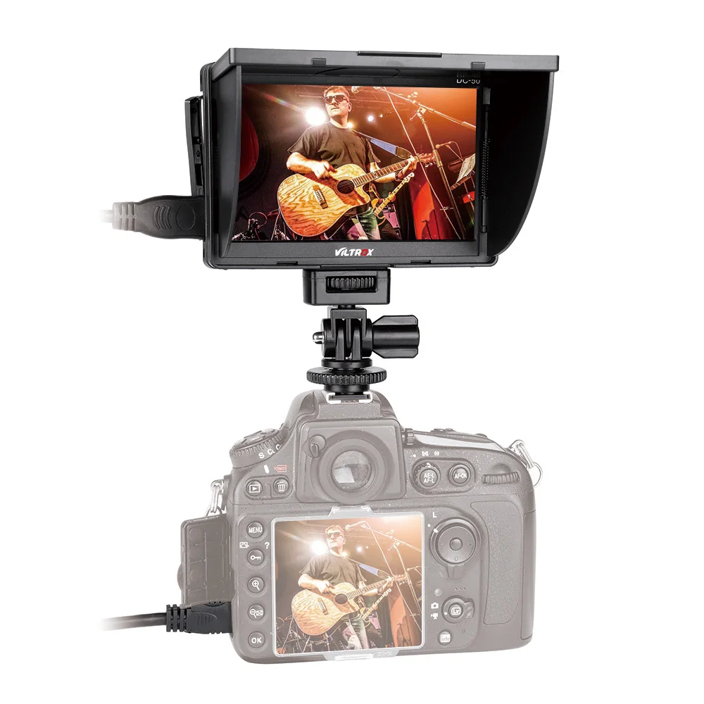

VILTROX DC-50 HD Clip-on LCD Monitor Portable Wide View Monitor for Canon Nikon Sony DSLR Camera DV HD Monitor