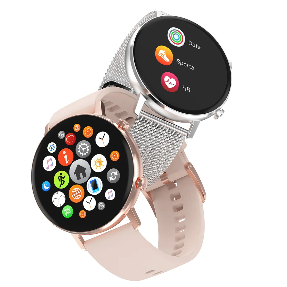 

Smart Watch with Two Straps Full Touch Heart Rate Monitor Bracelet Music Control IP67 Waterproof Sport Smartwatch for Men Women