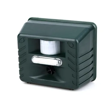 

Ultrasonic Outdoor Animal Pest Repellent with Motion Detector 4 Key Remote for Garden Lawn LXY9