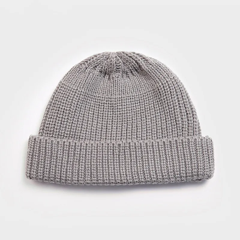 Унисекс Зимние Вязаные Короткие нитки Дыня Skullcap мужские и женские шапочки шляпа Хип Хоп Взрослые теплые шерстяные вязаные эластичные Лыжные шапки 6 цветов