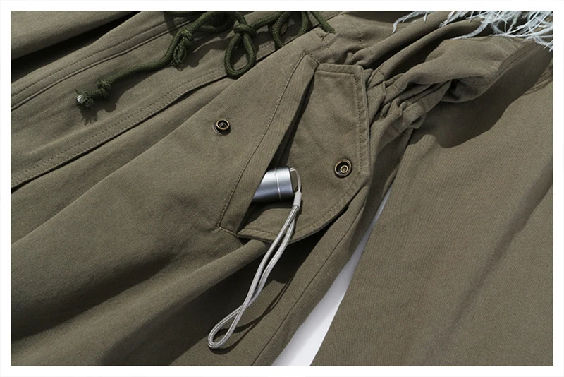 [EAM] Свободная куртка из двух частей с хлопковой подкладкой, новая женская куртка с меховым капюшоном и длинным рукавом, модное