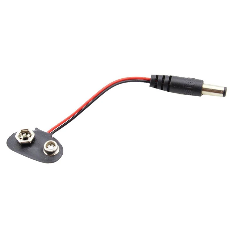 

2.1x5.5mm Male DC Plug, Battery Clip Connector 9V