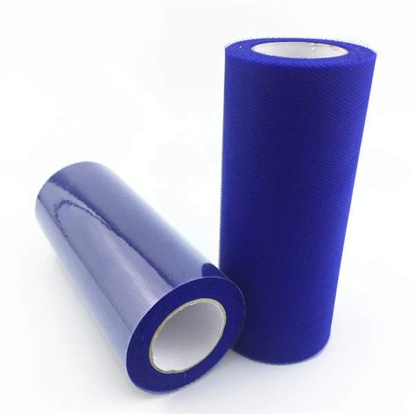 royal blue Tulle Roll 25 Yards Organza Wedding Decoration TUTU Baby Shower Tulle Roll 15cm Decoration Party and Events Engagement Decor - Цвет: royal blue