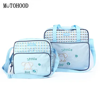 

MOTOHOOD 2pcs Baby Diaper Bag Suits For Mom Baby Tote Bags Mother Mummy Stroller Maternity Nappy Bags Sets