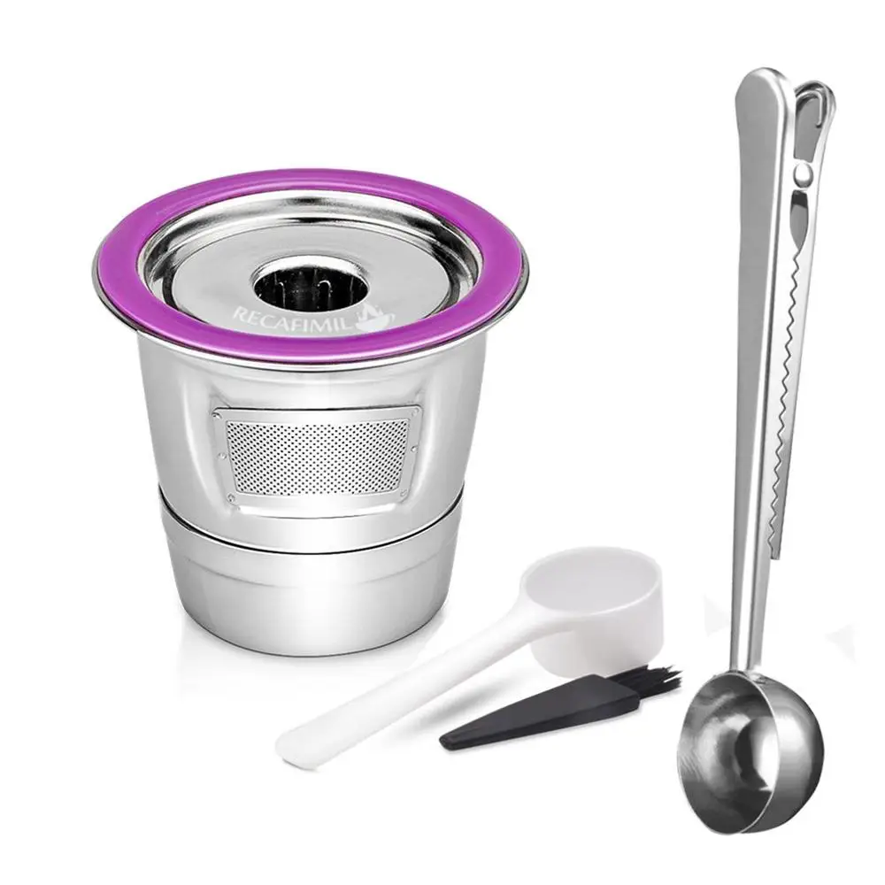 Stainless Steel Coffee Filter K Cup Baskets Reusable Coffee Capsules Dripper Compatible With Keurig 1.0 & 2.0 Brewers
