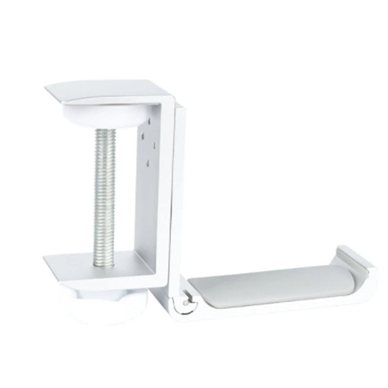 Universal Aluminium Alloy Headphone Holder Headset Bracket Hanger Metal Wall Clamp Hook Foldable Earphone Stand Desktop