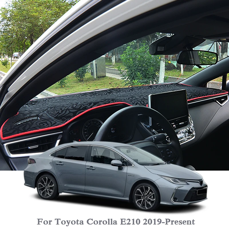 

Car Styling Dashboard Avoid Light Pad Instrument Platform Cover Mat Rose For Toyota Corolla E210 2019-2020 LHD&RHD Anti-dust Mat