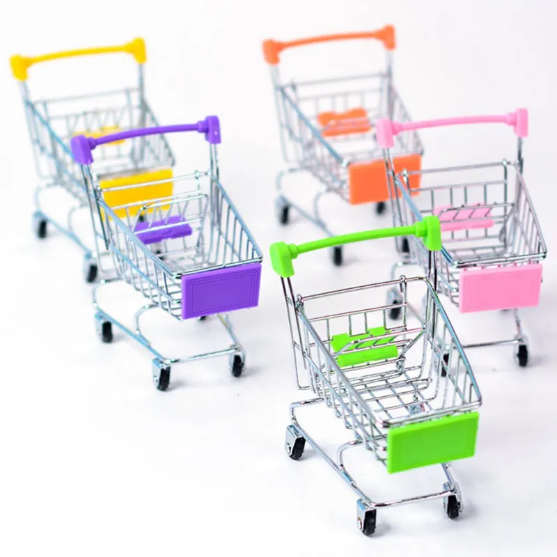 Pet Parrot Small Pets Cute Cart Toys Funny Mini Shopping for Hamster Toy Accessories Color Random | Дом и сад