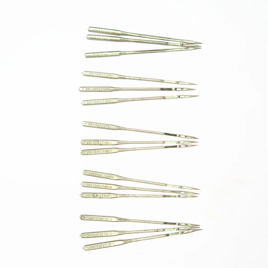 50 Pieces Domestic Household Sewing Machine Needles Pins Size 9 11 14 16 18